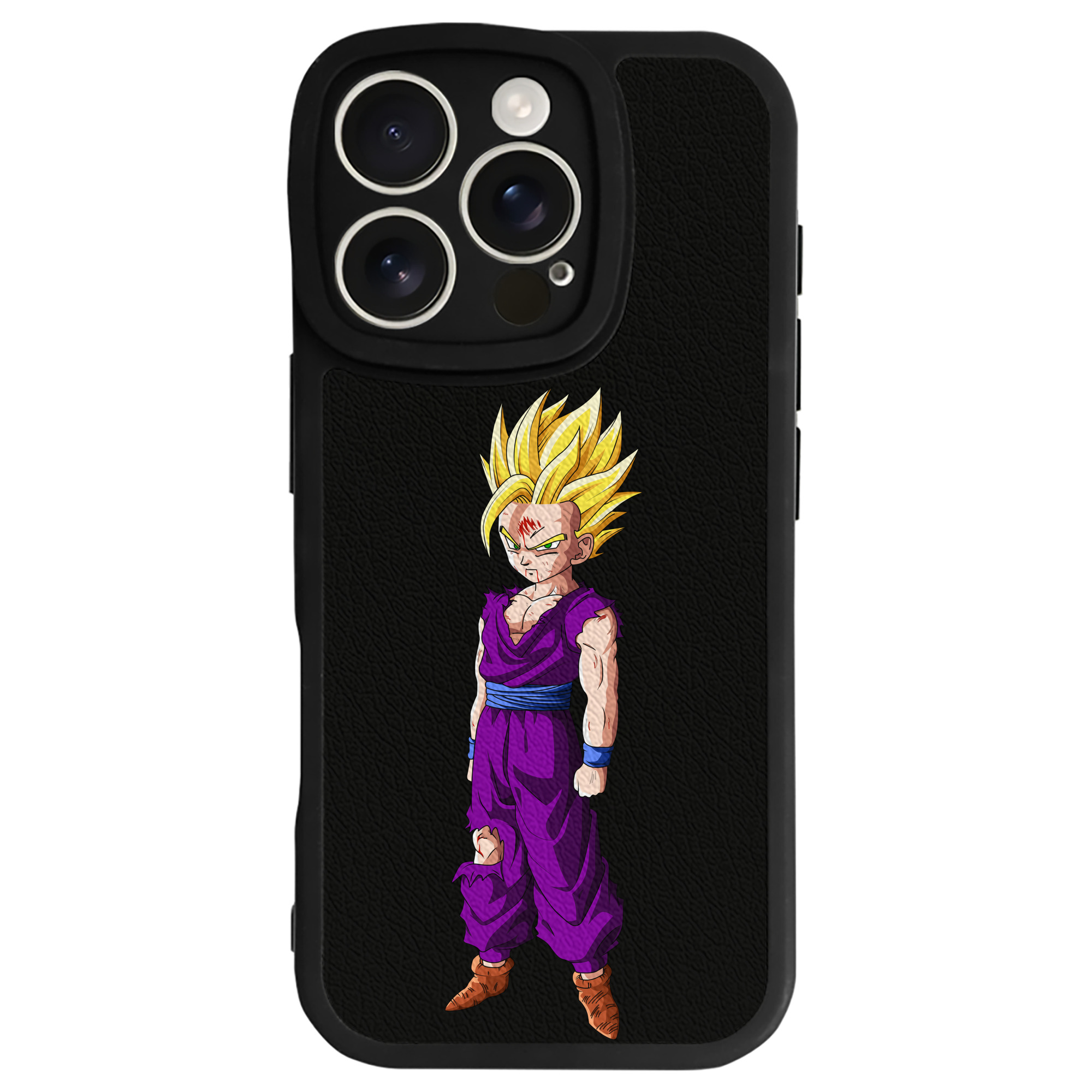 （画像用） ドラゴンボール 孫 悟飯（そんごはん）DRAGON BALL Son Gohan 【iPhone 16シリーズ対応】シリコンスマホケース（レザー調） 材質：シリコン